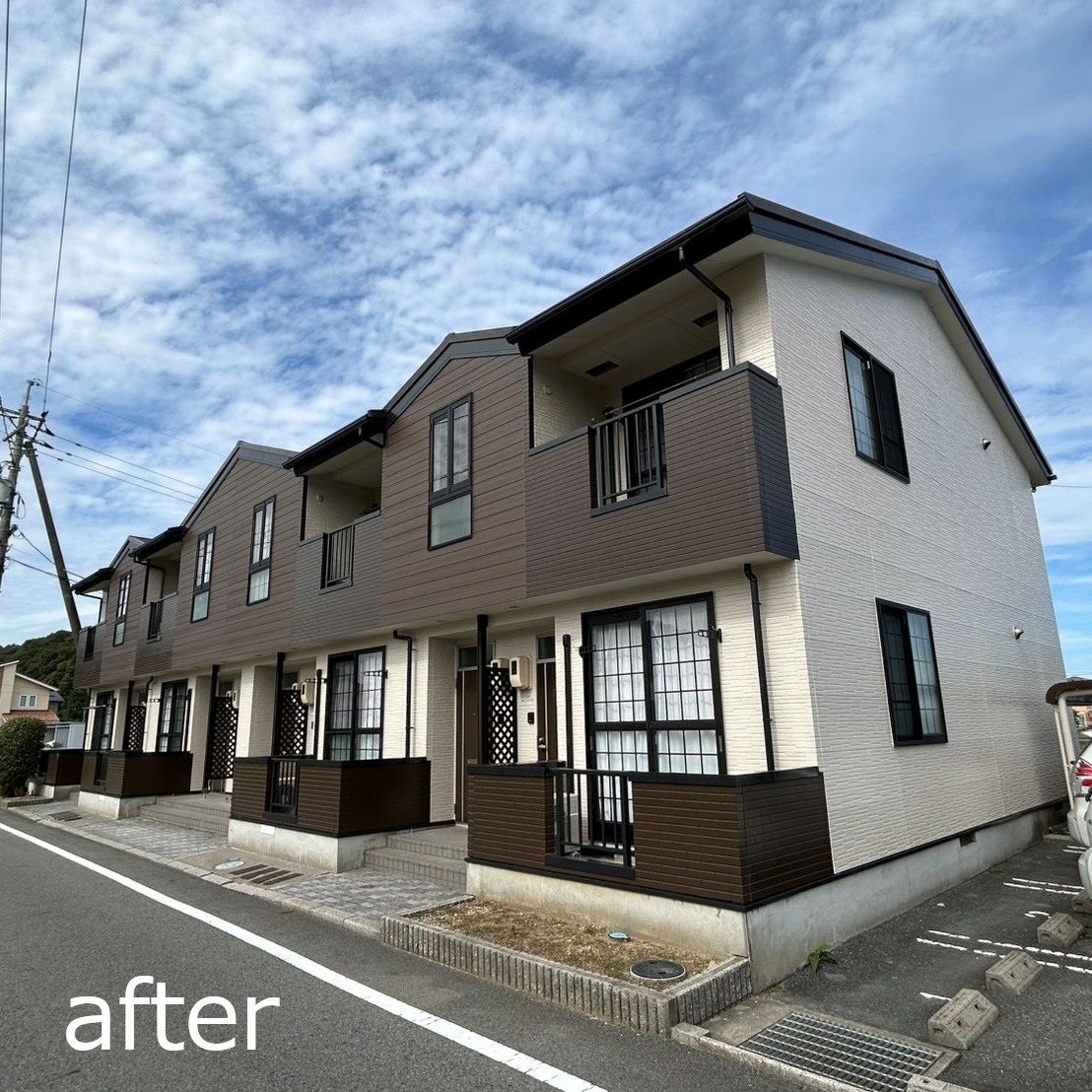 アパート外壁塗装工事 鳥取市